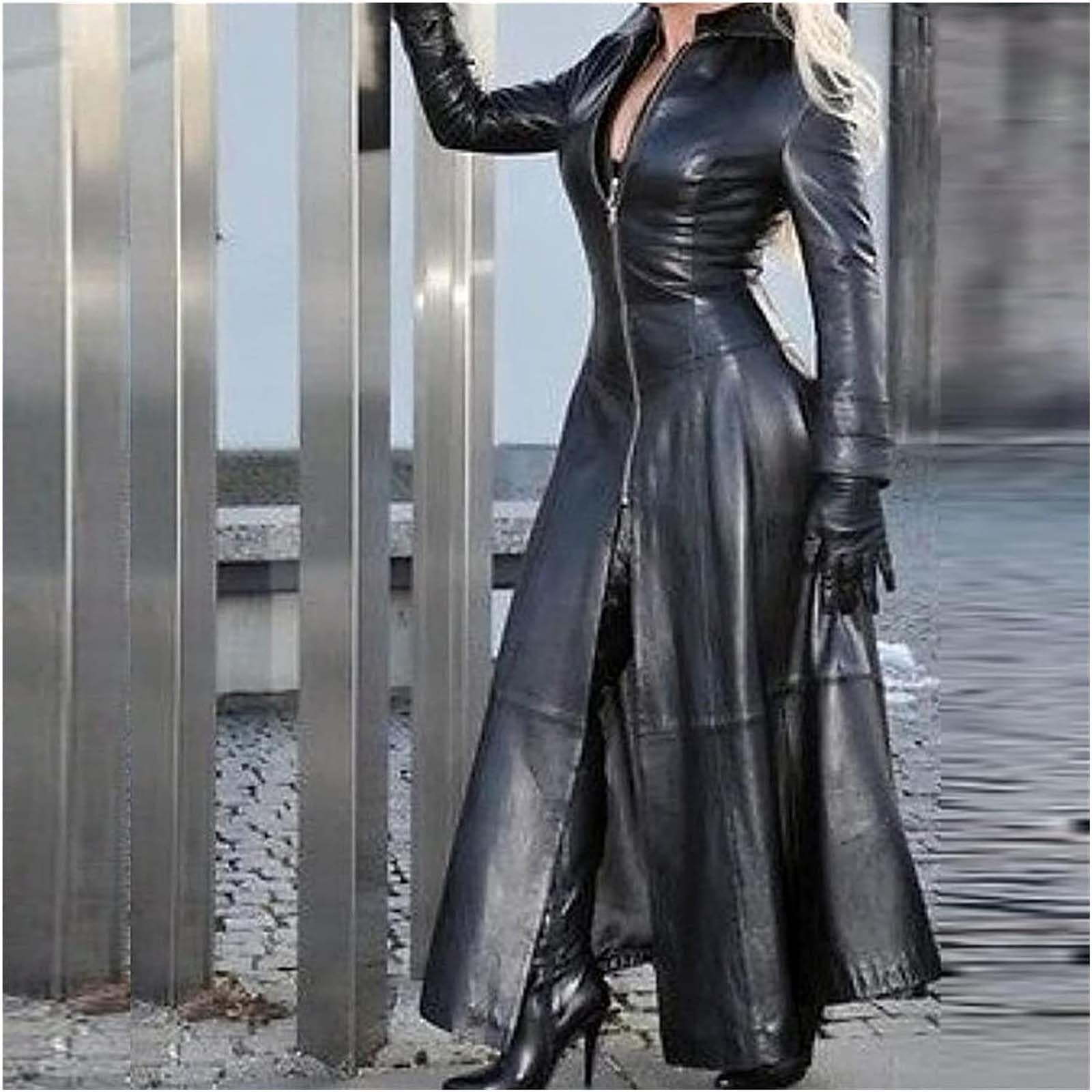 Women's Sexy Lingerie PVC Leather Trench Coat Jacket With Zip Sexy Dress  Body Clubwear Long Patent Coat Casual Jacket Jumpsuit Wet look Clubwear  Lingerie,B,5XL : Amazon.co.uk: Fashion
