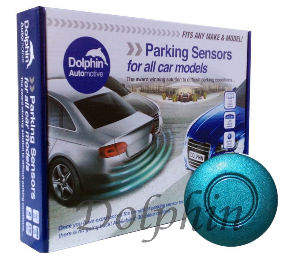Dolphin Automotive DPS400 Reverse Parking Sensors Auto Express Award Winning 4 Ultrasonic Radar Sensors Kit Audio Alert System Matt & Gloss Black +30 More Colours (Gloss Black) — view 7