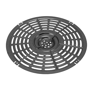 Wedinard Fryer Replacement Tray, Circle Easy to Clean Handle Design Kitchen Fryer Plate Heat Resistance for Restaurant (22CM)