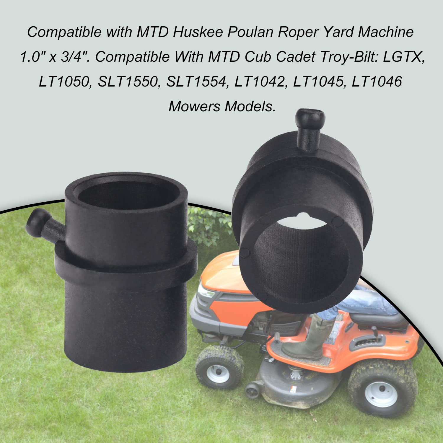 741-0990B 714-0162 741-0990 741-0516B Vorderradlagerbuchsen-Kit für Troy-Bilt MTD C-ub Cadet LT1042 LT1045 LT1046 LT1050 Rasenmäher – ersetzt 741-0516, 7 41-09 cm. 90A 741-0990B 736-04228A