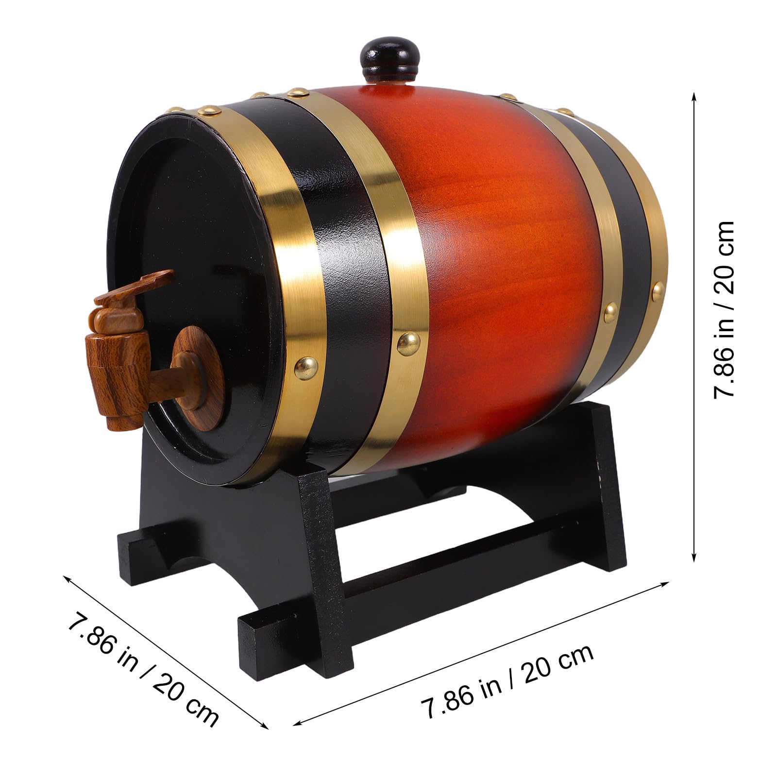 OSALADI Barril de Madera con Soporte y Grifo para Bebidas