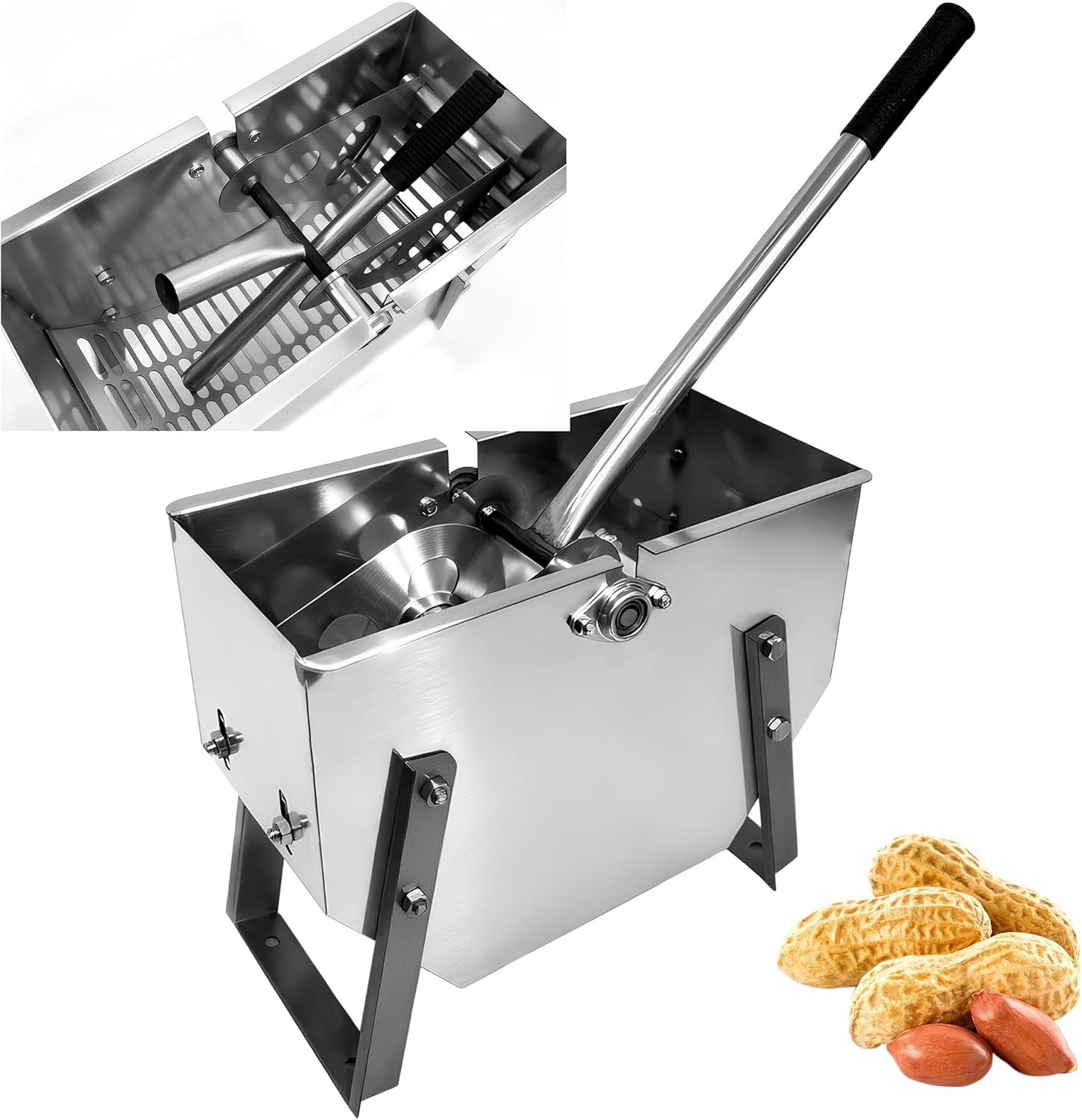 THOUSANDSUNNY Peanut Sheller Machine, Heavy Duty Manual Pecan Nuts Sheller Machine for Household Kitchens Use