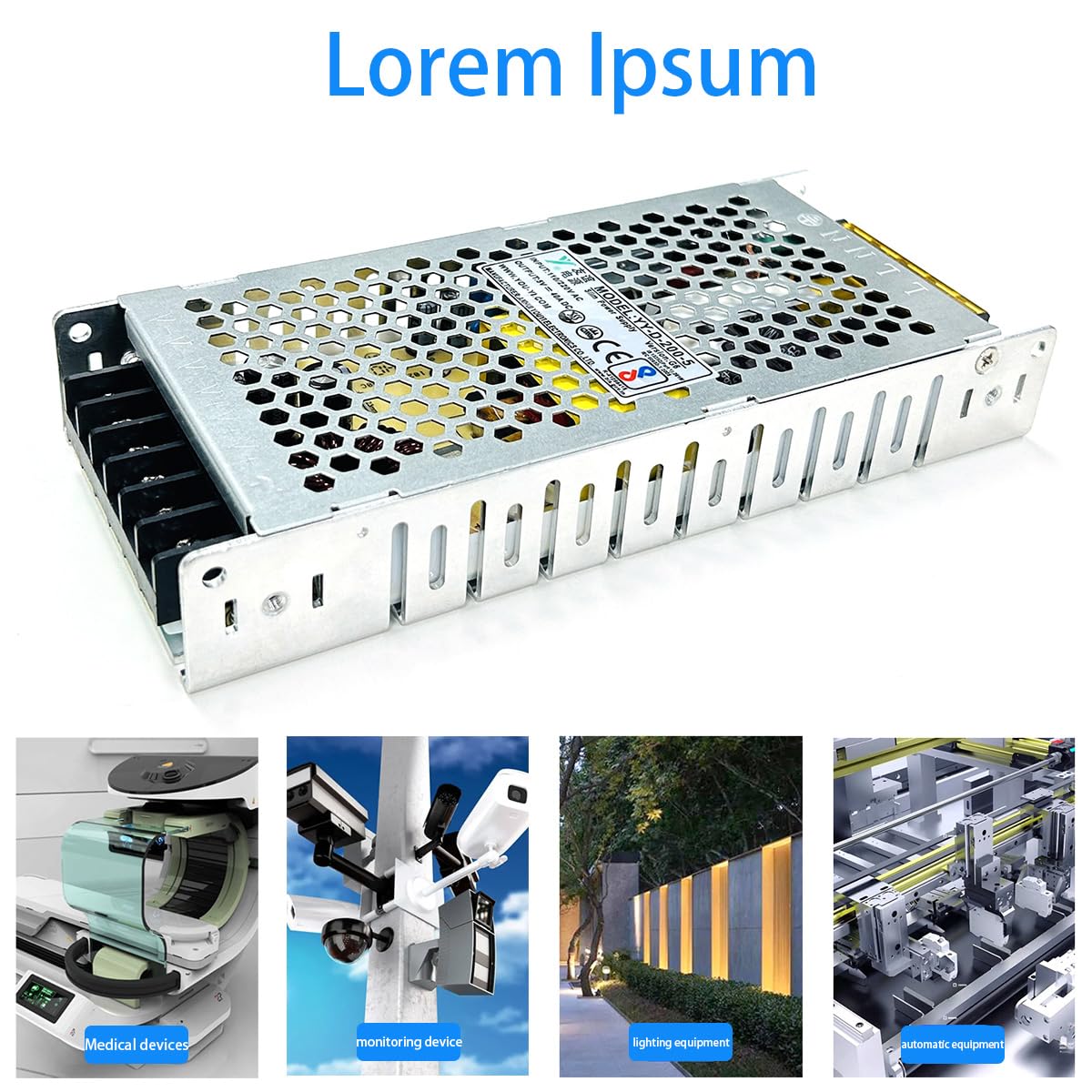 5v40A200w zasilacz uniwersalny regulowany przełączanie ultra-cienki konwerter transformator sterownik 110 V/220 V AC do programowalnych świateł LED łańcuch światła pikseli komputer CCTV kamera system