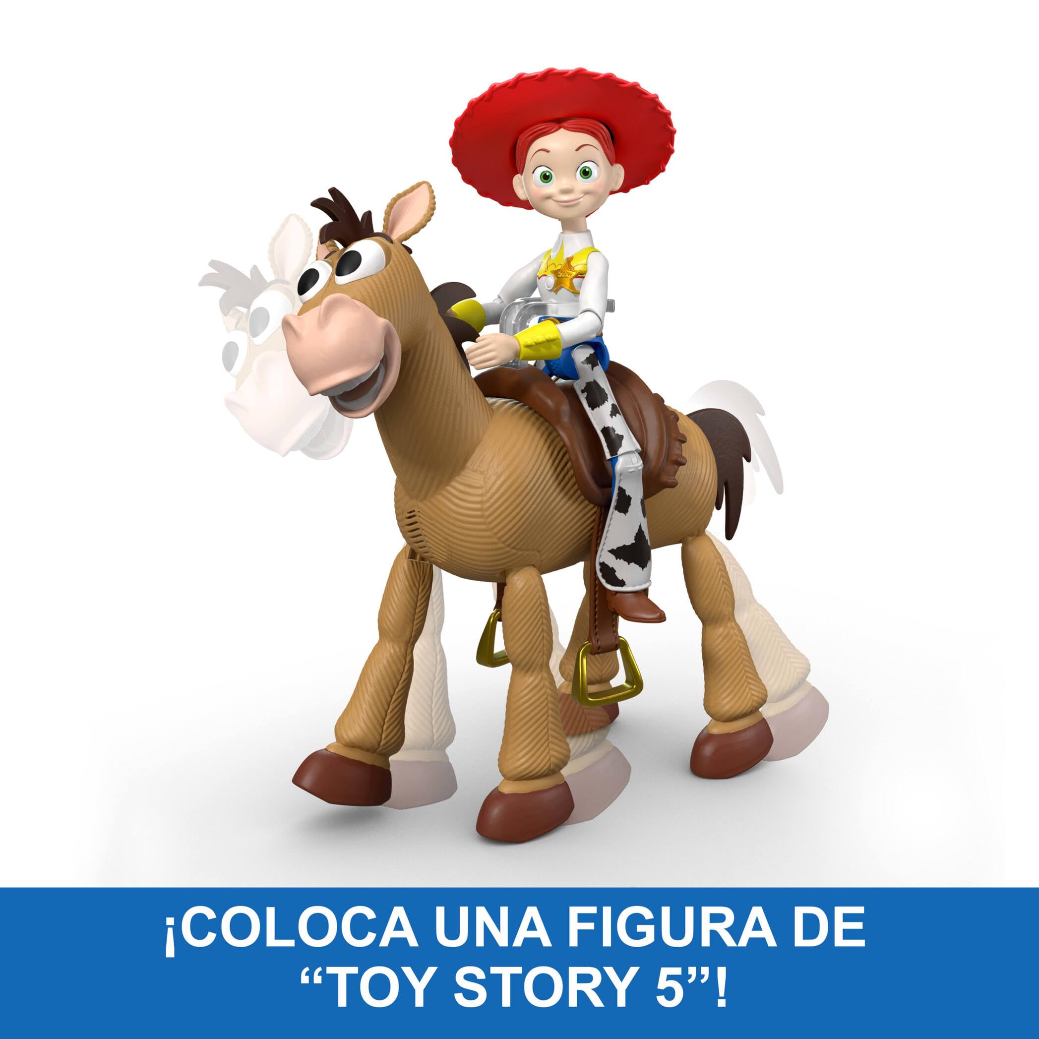 Mattel Disney y Pixar Toy Story 5 Moonspell Magic Giddy-Up Bullseye RC | Juguete caballo RC a escala 30 cm con sonidos y clip para figura (se vende por separado), JKV52
