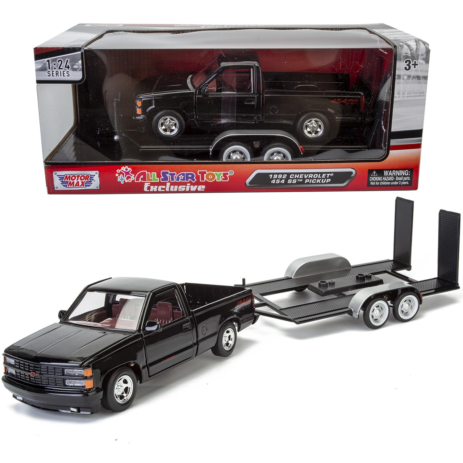 モーターマックス TL 1/24 '92 C-1500 454SS BLACK Amazon.com: All Star Toys 1992 Chevrolet C1500 454SS, Black