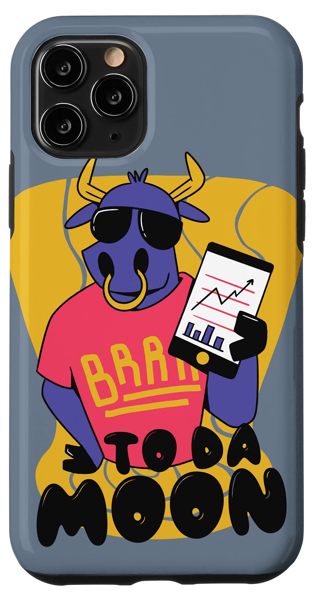 Amazon.com: iPhone 11 Pro To Da Moon Bull Stocks Crypto Case : Cell Phones  & Accessories