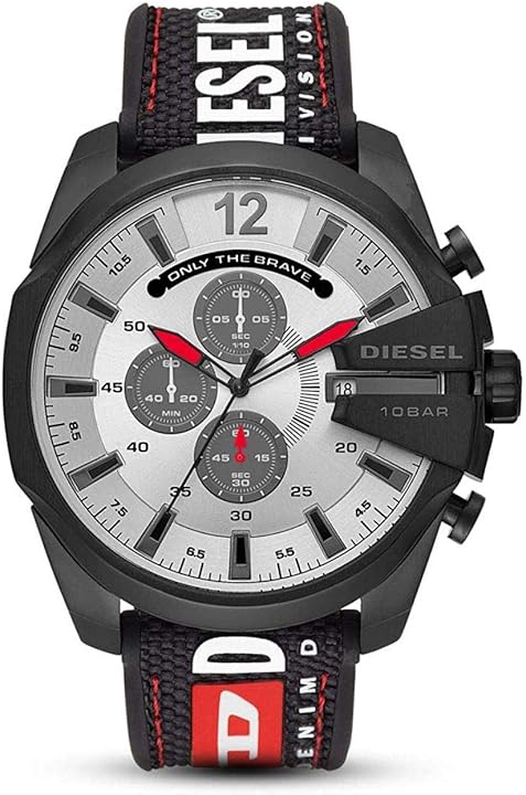 Diesel orologio cronografo per uomo cassa in acciaio inossidabile con trattamento ip nero cinturino in nylon DZ4512 Diesel orologio cronografo per uomo cassa in acciaio inossidabile con trattamento ip nero cinturino in nylon DZ4512