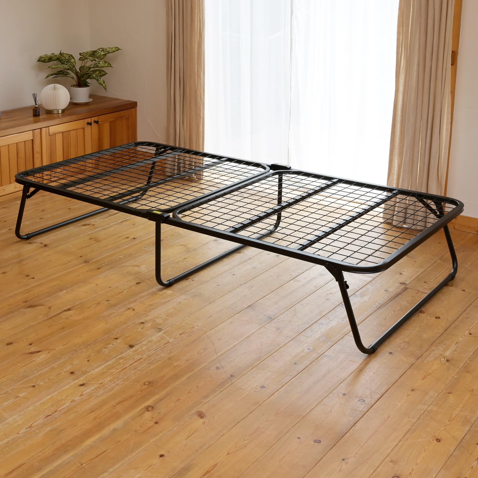 Amazon｜ベッド 折り畳みベッド 【完成品】シングル 耐荷重200kg