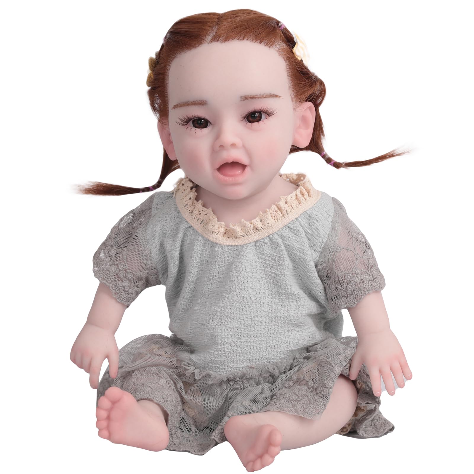 Amazon.co.jp: 45センチメートルフルシリコーンドール赤ちゃんの人形