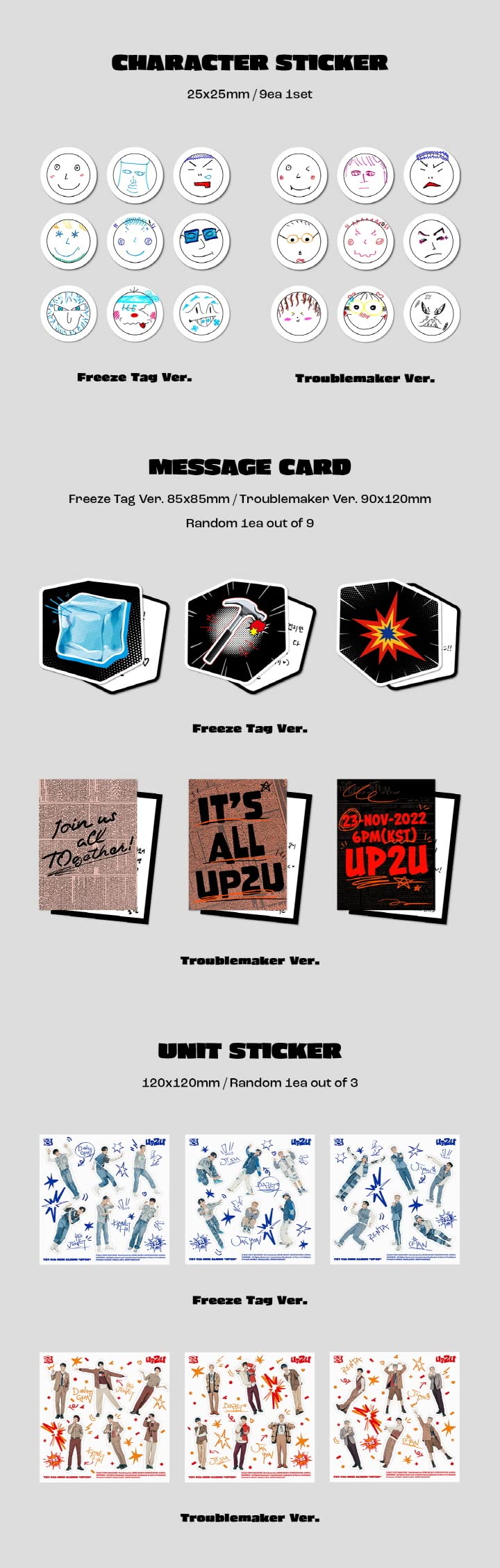 TO1 - UP2U CD+Pre-Order Benefit (Freeze Tag+Troublemaker ver. SET)