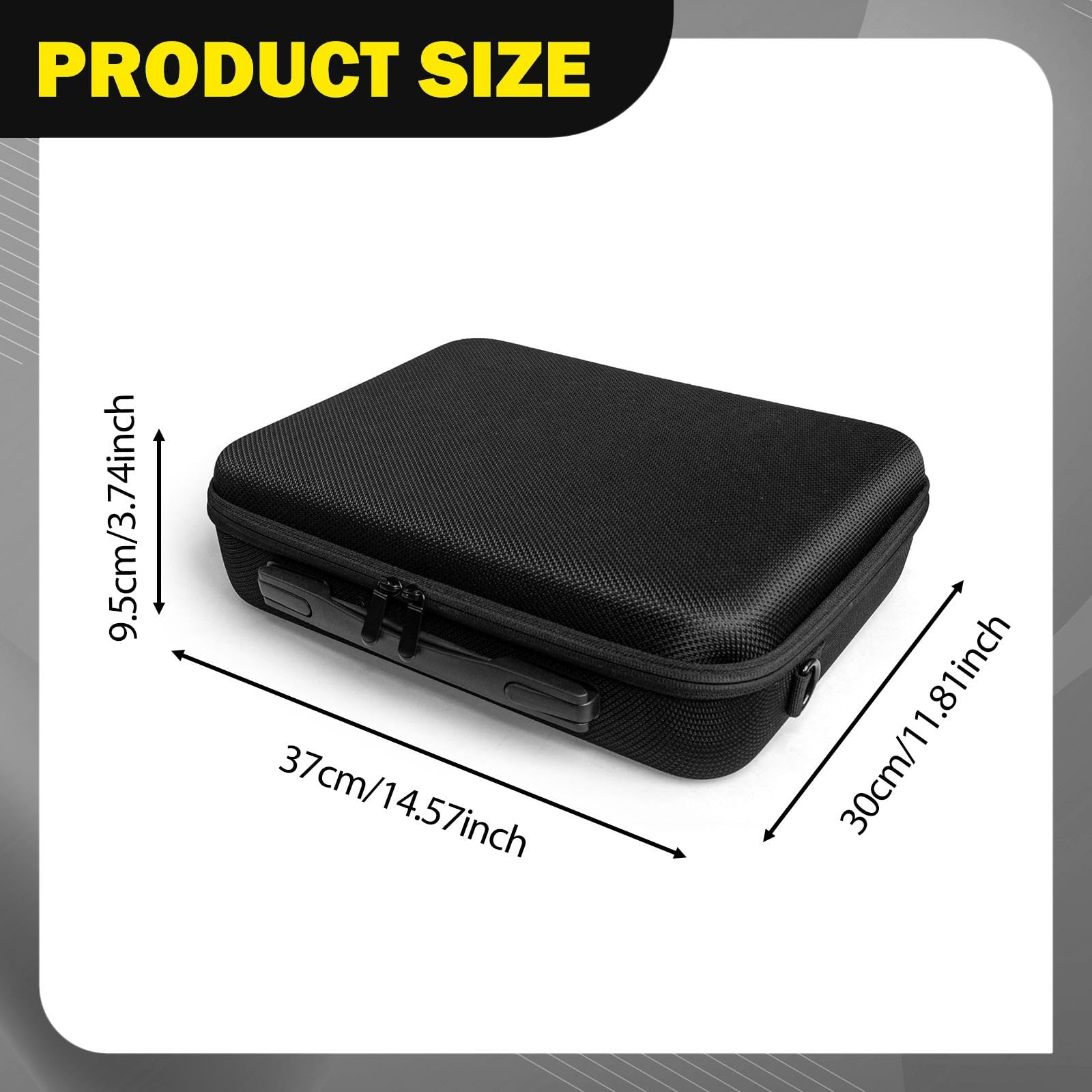 Funda para Impresora Estuche Maletín Bolsa Protector con EVA Antigolpes y Divisores Ajustables Cierre de Cremallera Adecuada para TR160