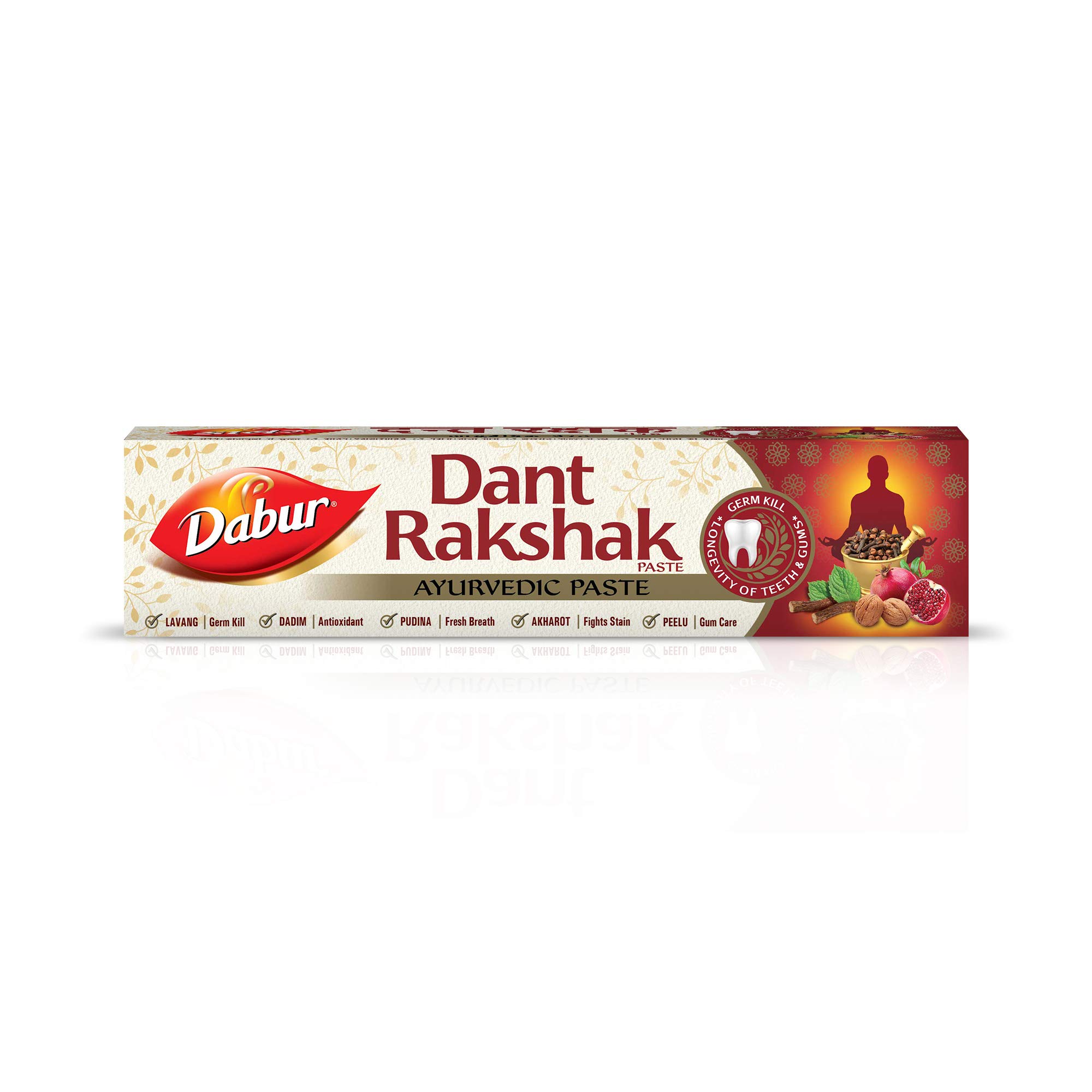 DABUR Dant Rakshak Ayurvedic Gum Protection Toothpaste-175G With Goodness Of 32 Ayurvedic Herbs Prevents&Calms Gum Pain Kills Germs Complete Family Toothpaste No Added Flourides&Parabens (B08DJB9YRL) Amazon Price History, Amazon Price Tracker