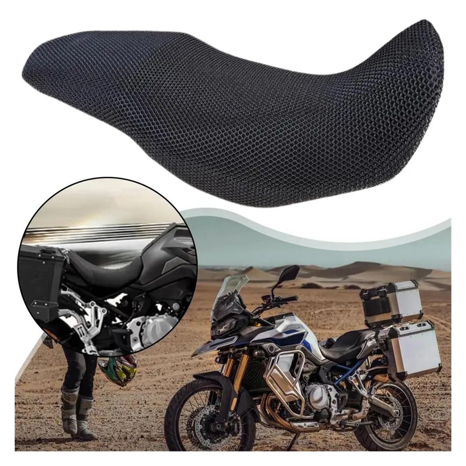 Motociclo Coprisedile Cuscino Coprisedile Con Cuscino Di Protezione Per VOGE DS900X DS900 900DS 900 DS DSX DSX900 900DSX Sella In Tessuto Di Nylon
