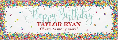 Miniatura 39 de Let's Make Memories Cartel personalizado de feliz cumpleaños, pancarta de celebración personalizada, decoraciones de fiesta, vinilo para interiores