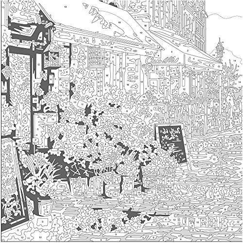 Dimensions Paris Flower Shop Paint By Numbers For Adults, 20'' W X 14'' L, Multi #TOP5