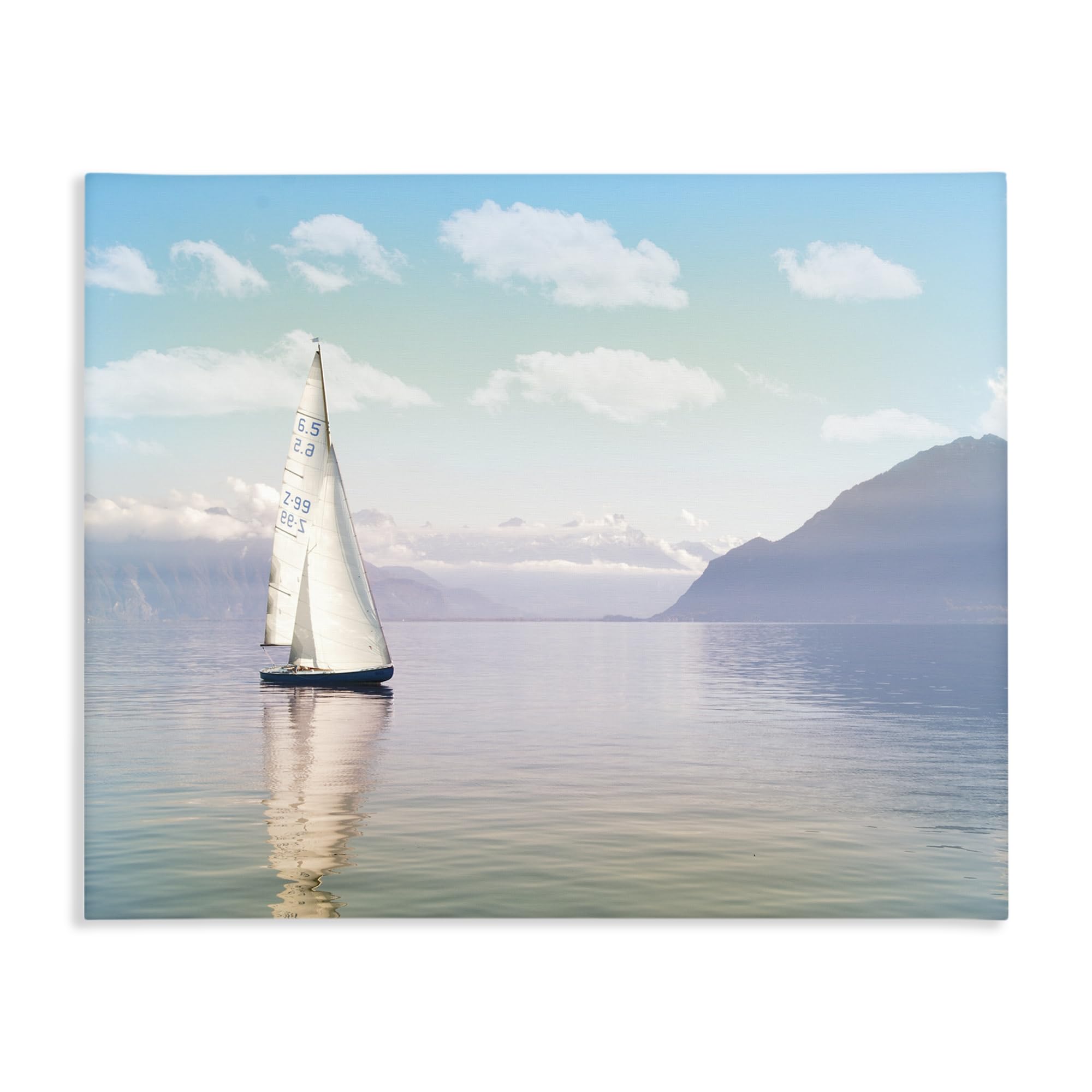 Stupell Industries Unframed Ocean Sails Serene Nautical Landscape, 16 X 20 Inch Canvas Wall Art