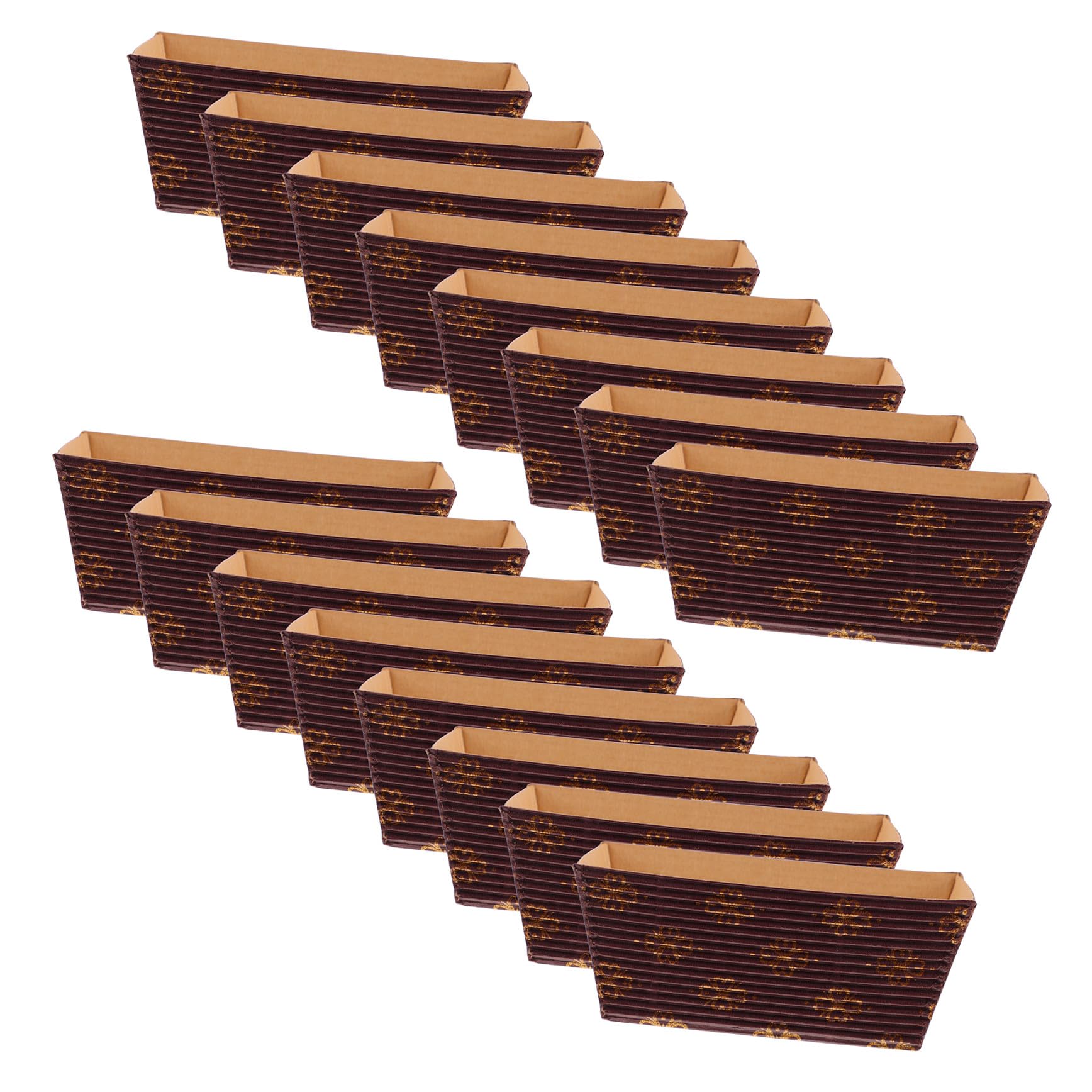 50 Moldes Decorativos para Cupcakes de Papel, Rectangulares