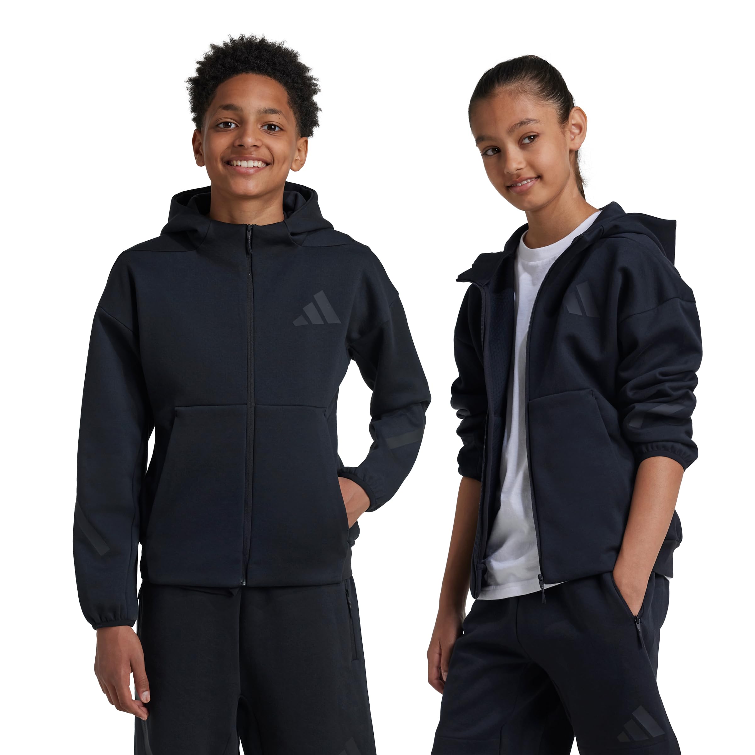 adidas Z.N.E. - Felpa con cappuccio e zip intera unisex