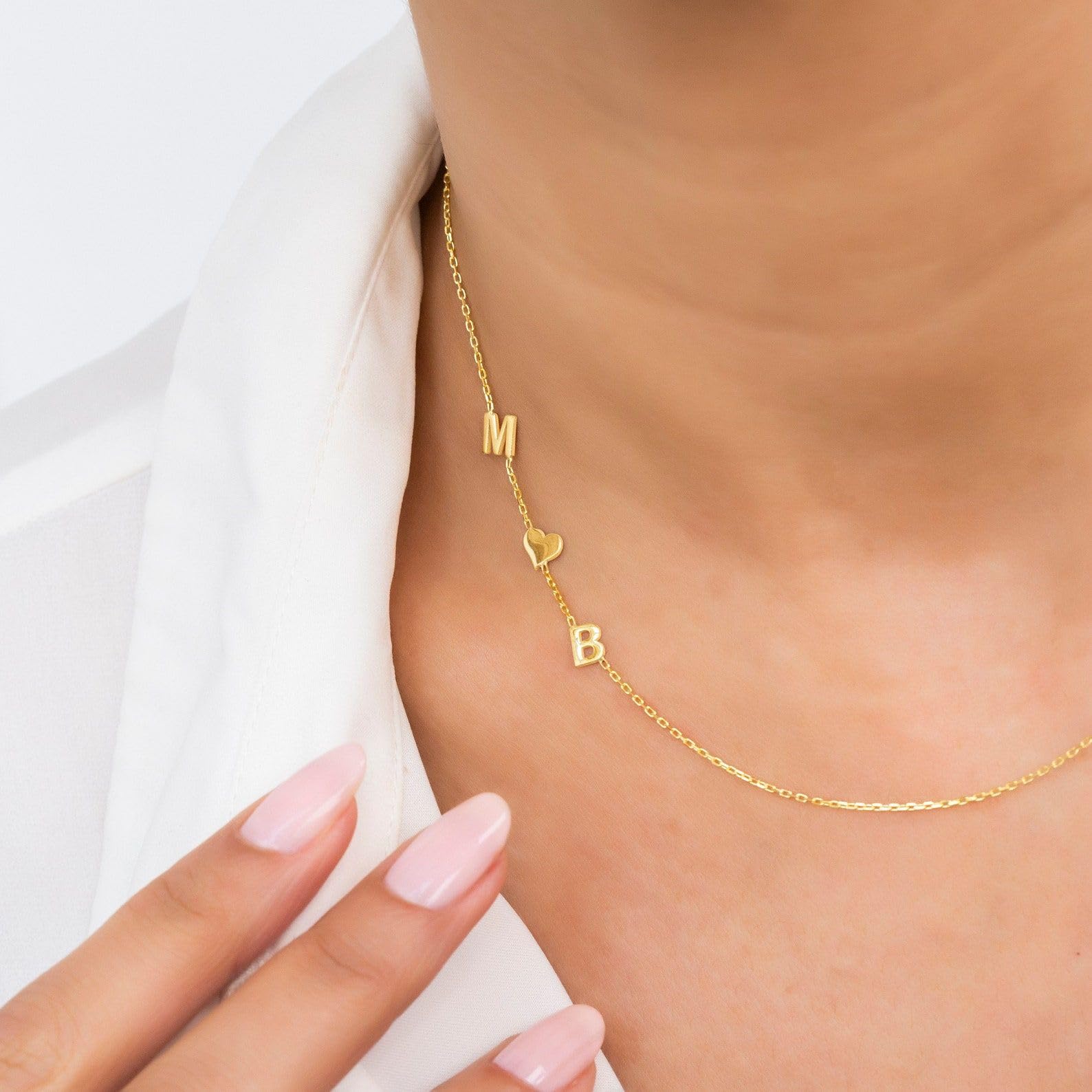 Collana con iniziale compleanno per mamme lettera collana Natale personalizzato gioiello damigella moglie