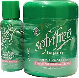 SOF N' FREE Cortical Cream Relaxer Regular For Medium & Hair 450ml