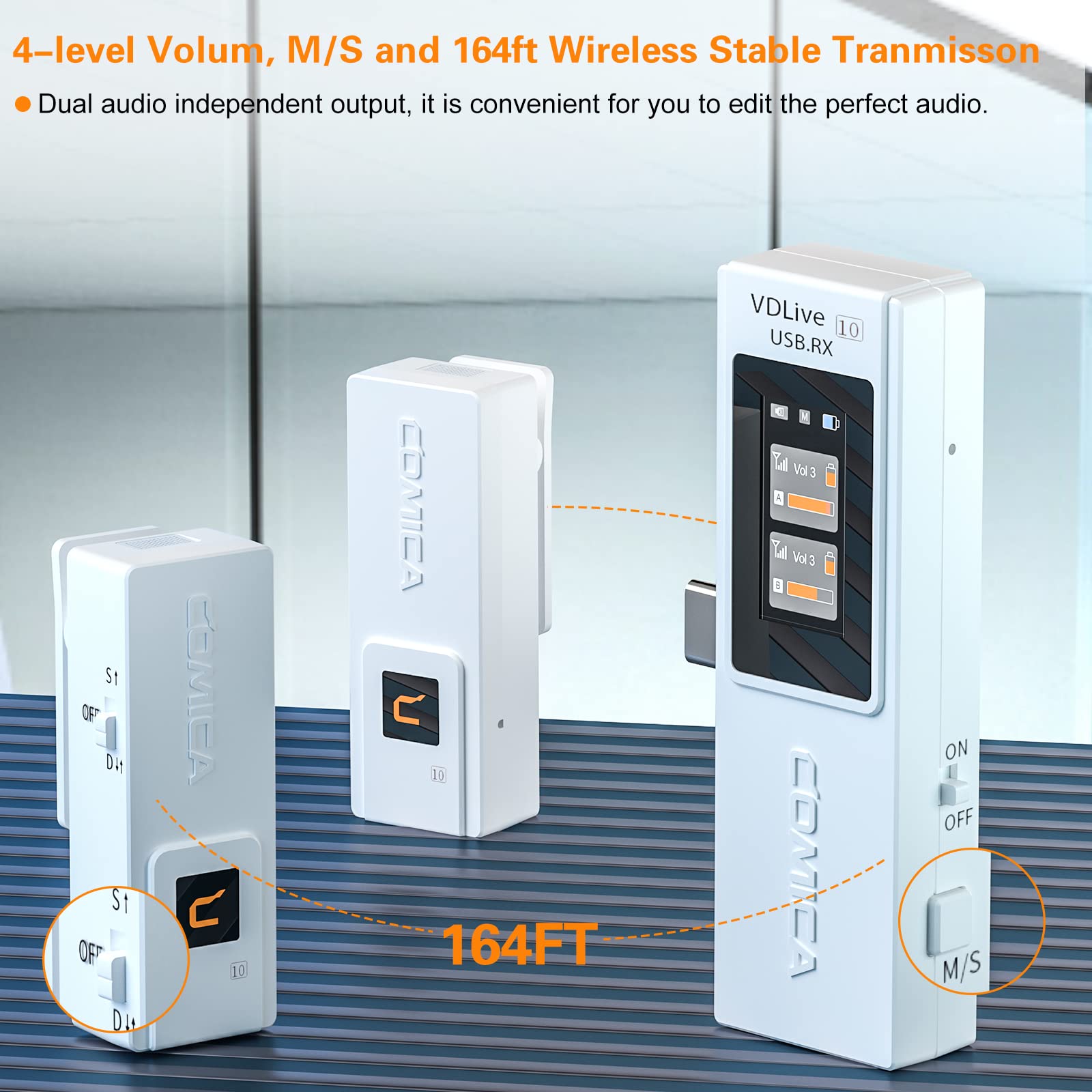 Amazon.co.jp: ワイヤレスマイクシステムComica VDLive10 USB 2.4G