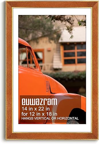 Miniatura 136 de Marco de gamuza de 10 x 13 pulgadas, marco individual, elegante marco verde de 10 x 13 pulgadas con paspartú para fotos de 8.5 x 11 pulgadas, para