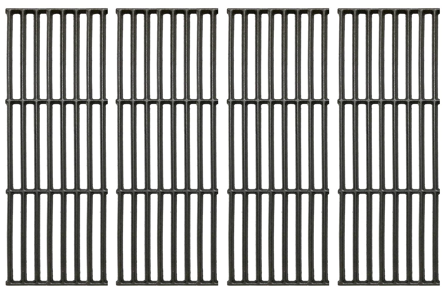C6602D (4-Pack) 17 3/8" Cast Iron Cooking Grates Replacement for Broil King Baron 320, 340, 420, 440, 490, Huntington 2122-64, 2122-67, 6020-54, 6020-57, 6020-64, 6020-67, 6023-89 Broil-Mate