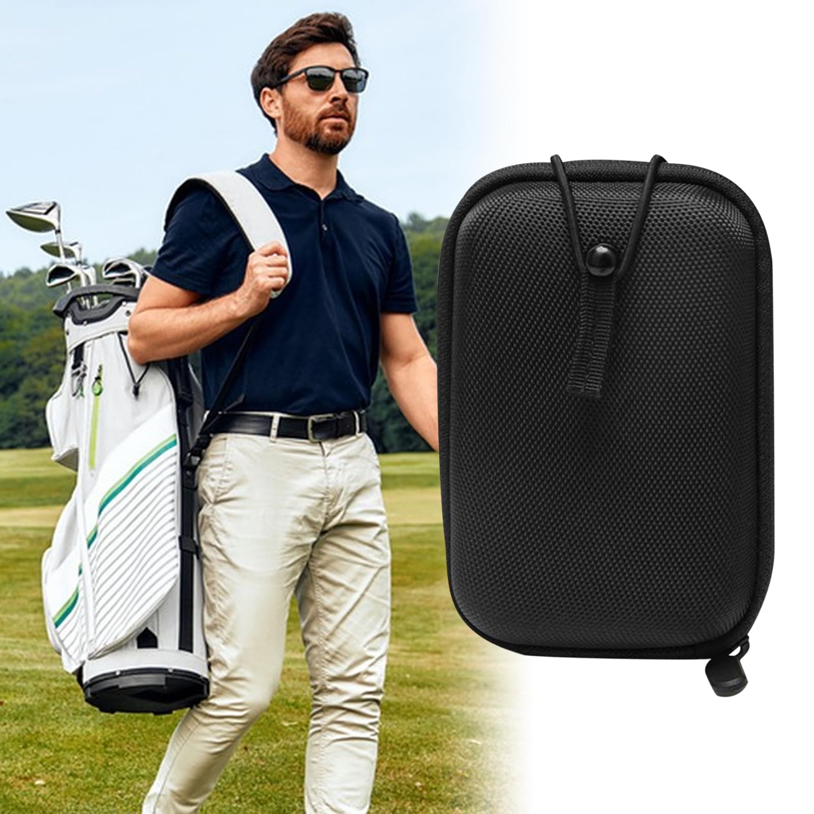 Genérico Funda para Telémetro de Golf | Estuche Portátil Protector | Accesorio de Transporte Antigolpes para Golfistas y Aficionados al Aire Libre