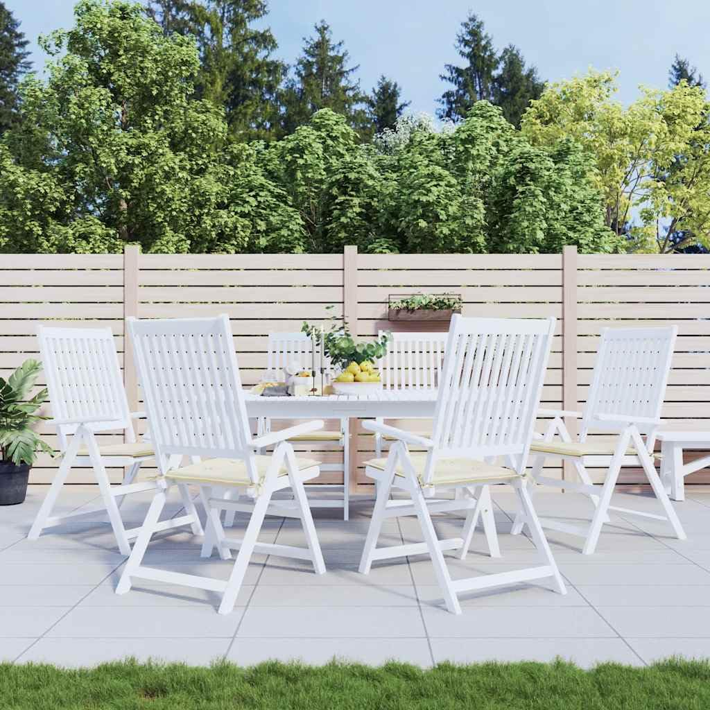 Coussin pour chaise de jardin imperméable 50x50 lot de 6 extérieur tissu Oxford