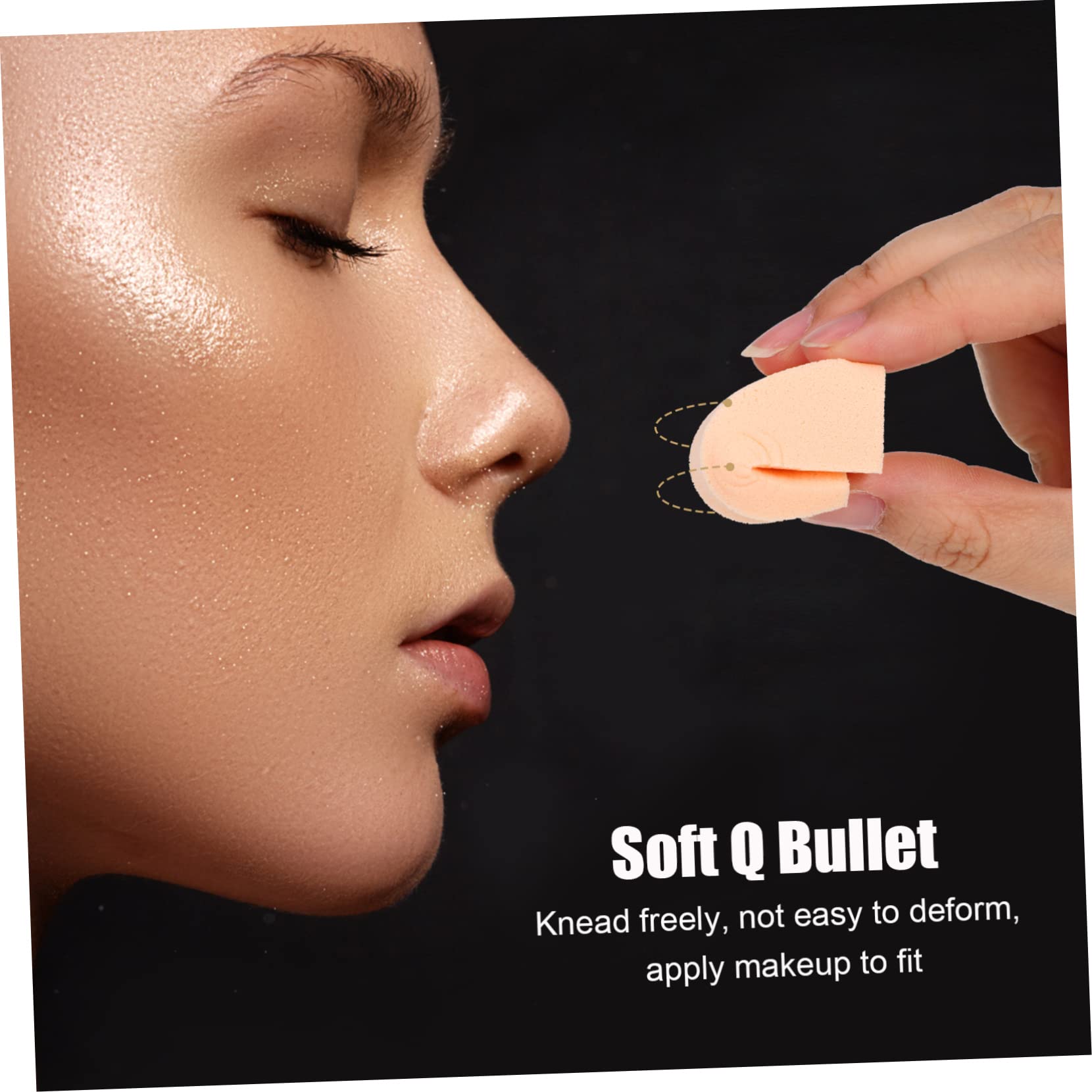 Beavorty 288piezas Esponjas De Maquillaje De Esponjas Triangulares Para Base Líquida Polvo y Crema Aplicadores Suaves y Amigables La Piel Para Cosméticos y Manicura