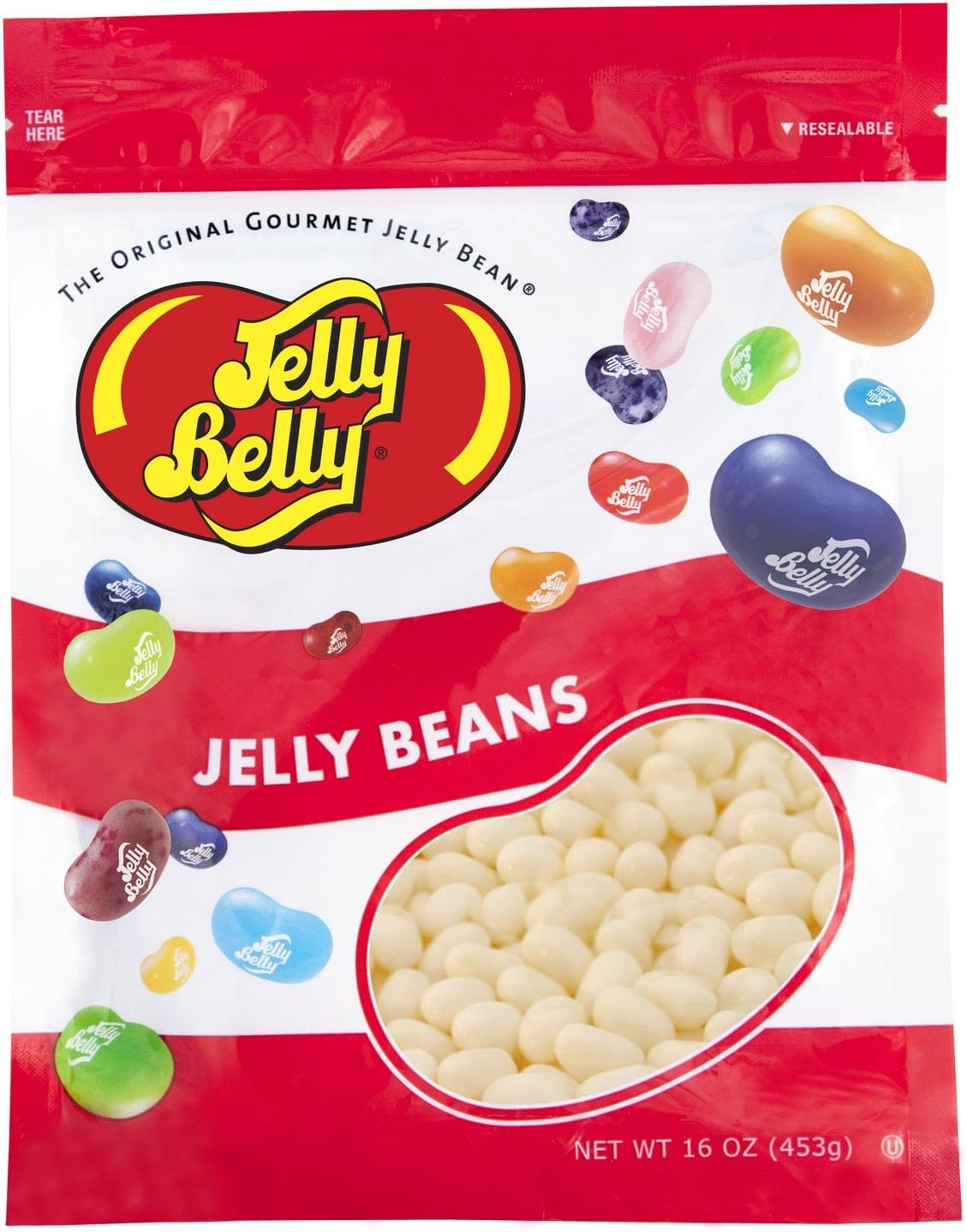 Coconut Jelly Beans - 1 Pound (16 Ounces) Resealable Bag - Genuine, Official, Straight from the Source