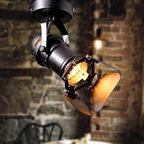 GU10 L19 * W17cm Mini Loft Spotlight Luces de techo Industrial Track Light Superficie Montado Retro Lámparas Downlighting