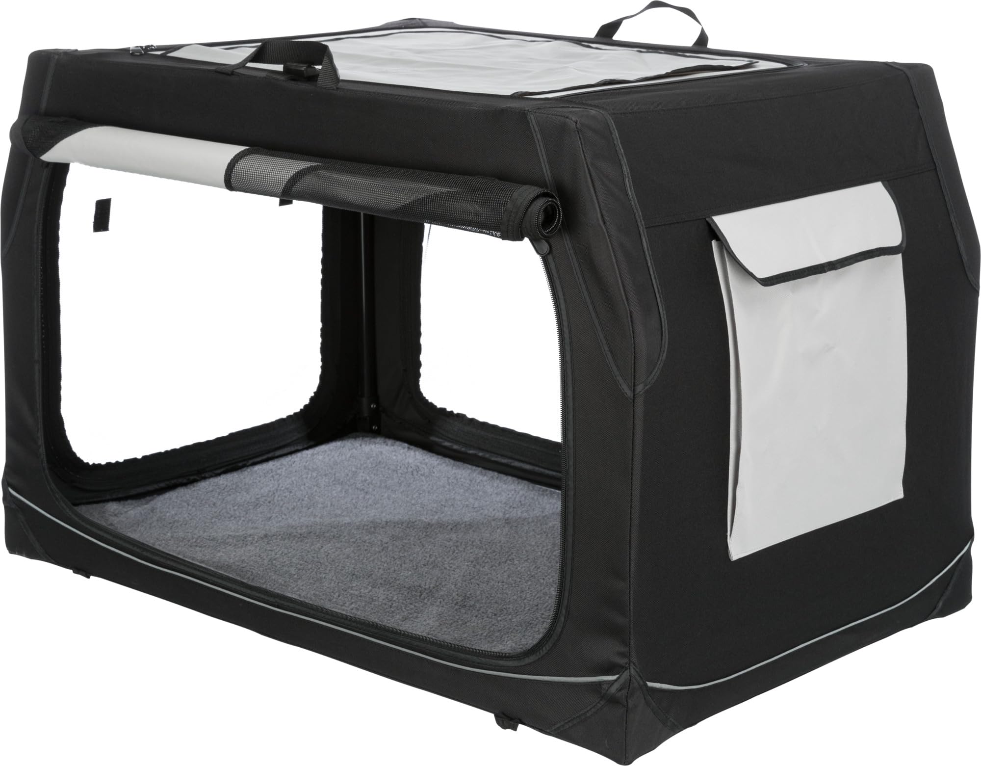 Trixie Jaula Nylon Plegable Coche, Vario, Size : 40, M-L, 91x58x61cm