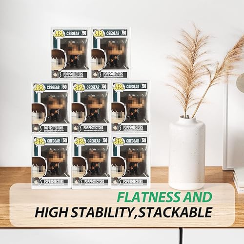 Miniatura 6 de CREGEAR Funko - Paquete de 50 protectores para figuras de vinilo Funko de 4 pulgadas, protector transparente de 0.015 in, caja de exhibición de