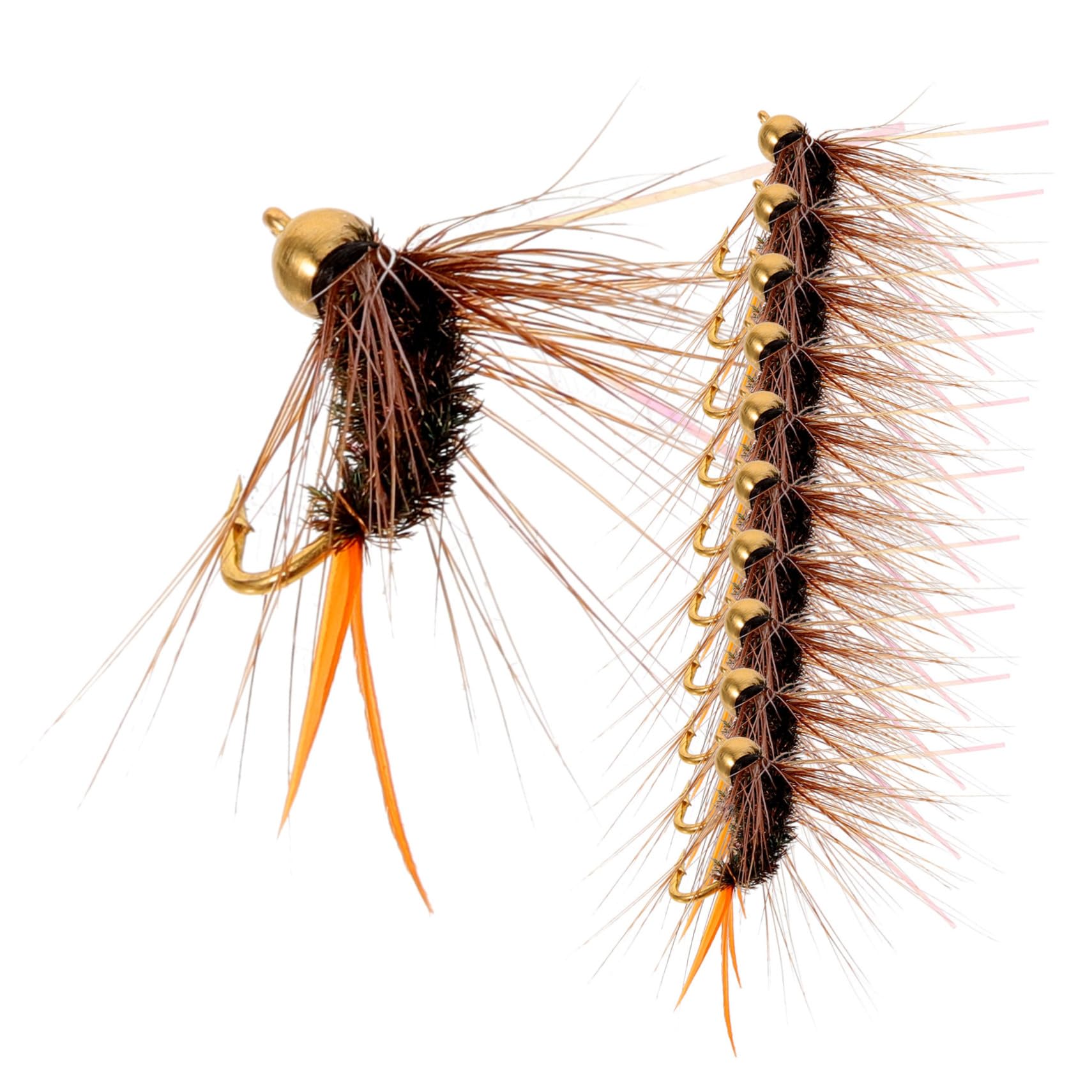 POPETPOP 48pièces Hameçons Bioniques avec Flottabilité pour Mouche Accessoires De Artificiels pour Truites Saumons Et Perches