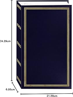 Pioneer Photo Albums Photo Album, 504 Pockets 4"X6", Navy Blue, Stc-504