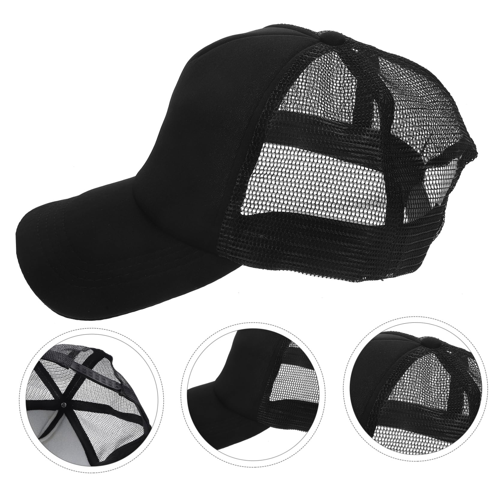 Didiseaon 10 Pezzi Baseball Mesh Traspiranti in Poliestere per Sublimazione DIY Cappelli Vuoti Leggeri e attività Outdoor