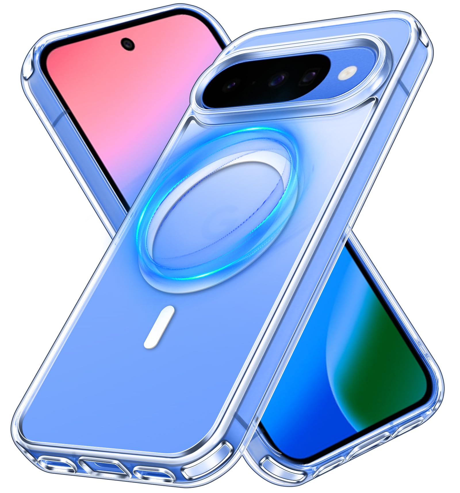 Fitudoos Cover per Google Pixel 10/10 Pro, Compatibile Con MagSafe, Custodia protettiva antiurto per cellulare, anti-ingiallimento, anti-olio e anti-graffio Cover - Trasparente