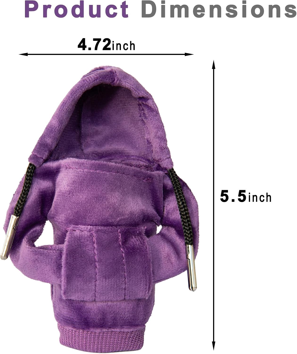 Red Hoodie Shift Knob Cover, Cute Protector for Auto & Manual Cars image 4