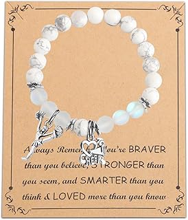 Cheer Charm Bracelet Cheerleading Gifts You Are Braver Than You Believe Bangle Bracelet Cheer Jewelry for Cheerleaders Cheer Coaches or Team