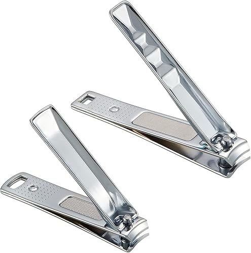 Miniatura 4 de Juego de cortaúñas súper afilado y fuerte, cortaúñas de uñas y pies de acero inoxidable fuerte para mujeres u hombres (estilo 1)