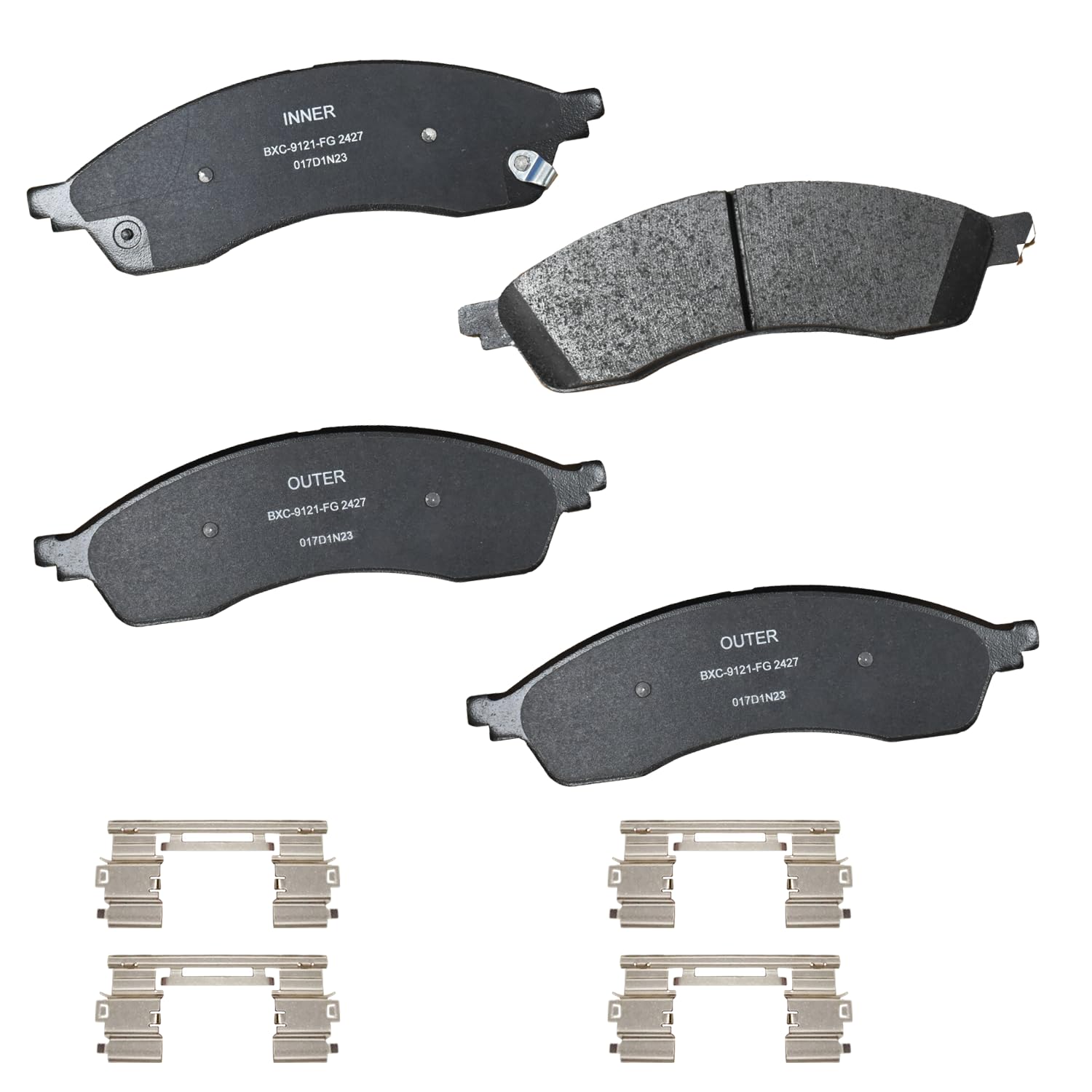 Bendix Premium SBC2427 Ceramic Front Brake Pads for Ford Edge 2024-2021, Lincoln Nautilus 2023