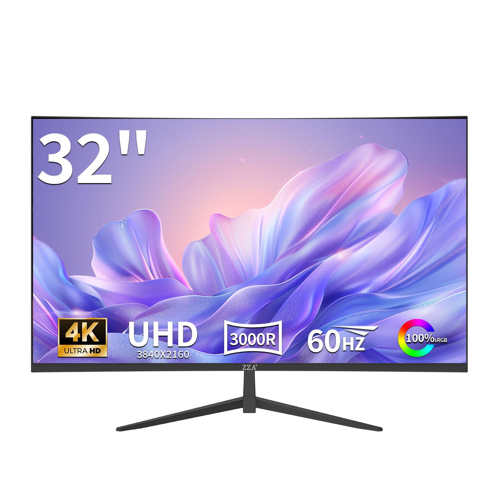 Amazon.com: ZZA 32 Inch 4K UHD Curved Monitor (3840x2160), VA,60Hz