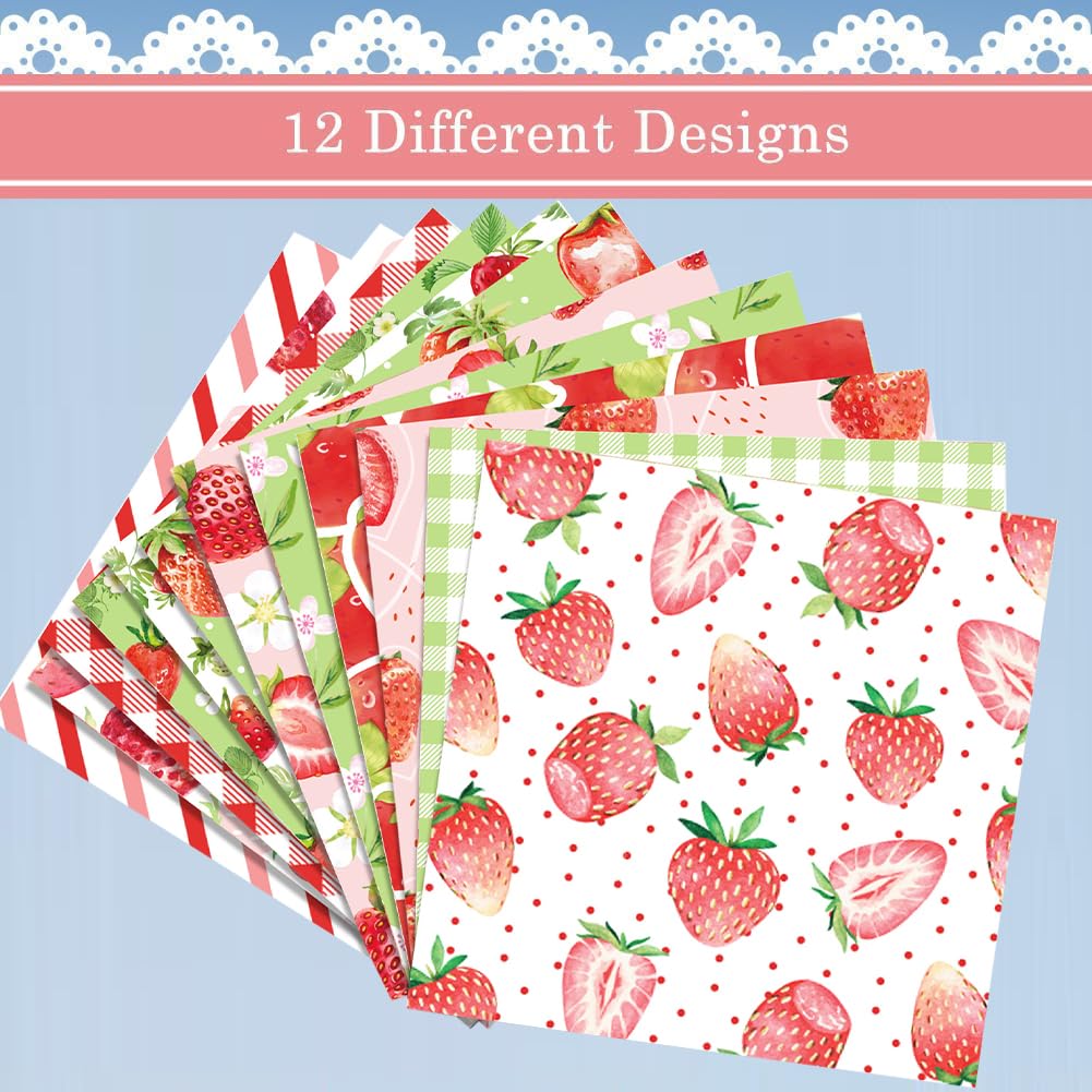 1Set 24 Sheet 12 Styles Patterned Paper Pad 15.2x15.2cm...