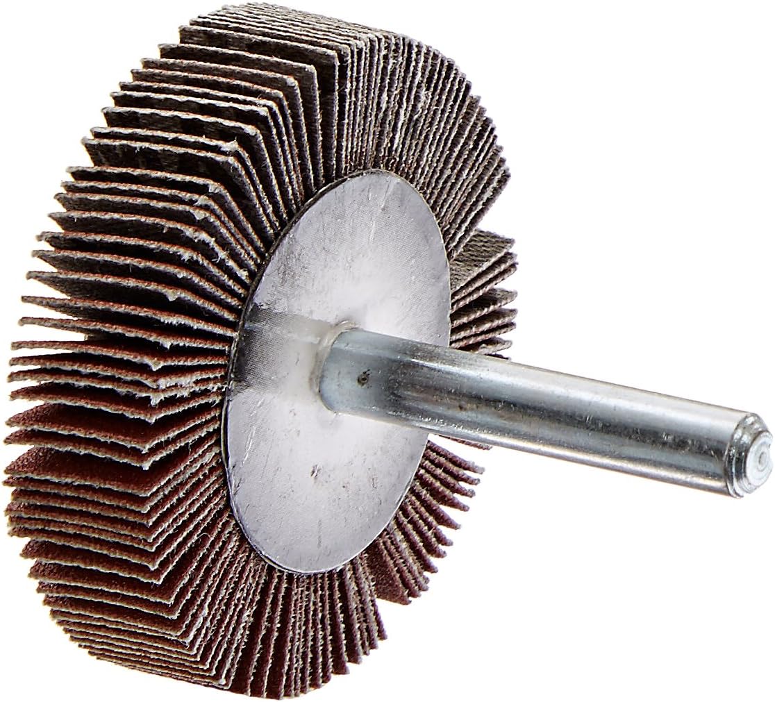 11260 Mounted Shank Flap Wheels, 60 Grit, 2-Inch x 1/2-Inch x 1/4-Inch Shank, 10-Pack