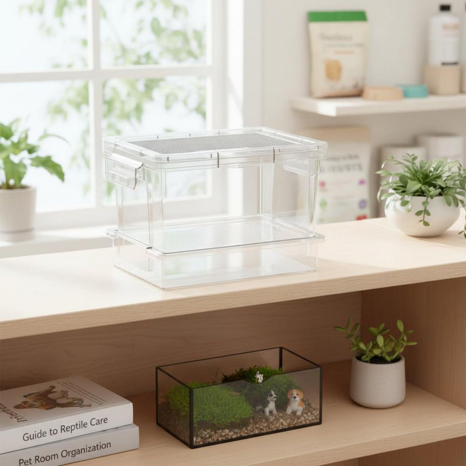 Amazon | Qialexicon フン分離式飼育箱 掃除が簡単 餌用昆虫飼育ケース