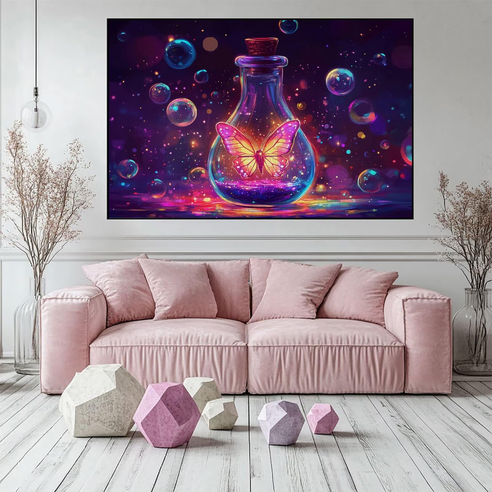 Puzzle 3000 elementów motyl puzzle dla dorosłych sen 122 x 81 cm unikalne rzemiosło klasyczne 3D drewniana układanka do rodzinnych gier aktywnych, układanka zrób to sam do dekoracji ścian domu