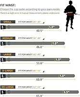 Vista 5 de IDOGEAR SPORTS - Cinturón táctico de 1.5" con hebilla ajustable de alta resistencia para pistola EDC Gris