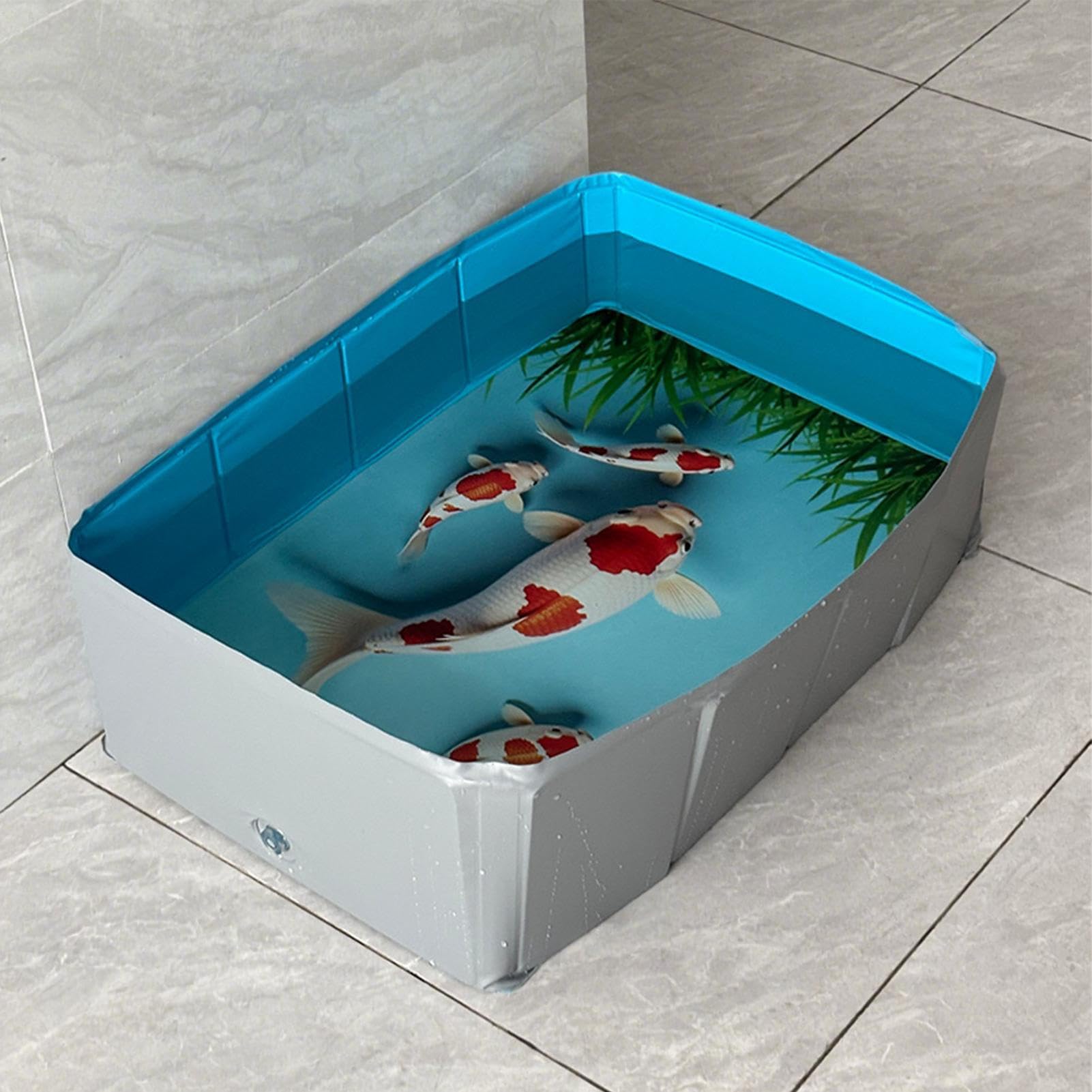 Piscina para Perros Bañera De Perro Plegable De PVC Con Forma Cuadrada