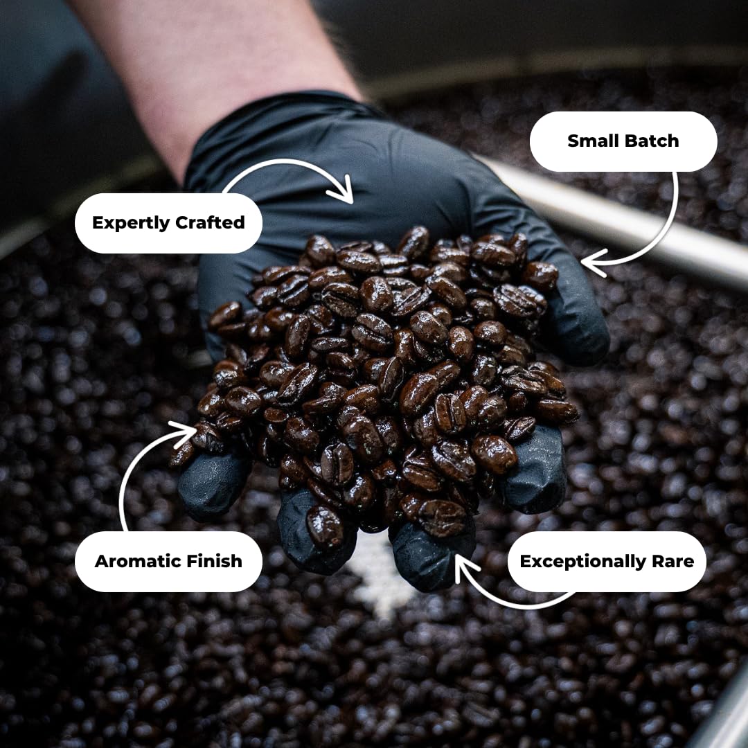 Ka'u Coffee Mill Washed Medium Roast Whole Bean Coffee - Bright Aroma - Plum & Citrus Notes - Handpicked & Washed Processed Hawaii Grown Arabica Beans - Gourmet Premium Small Batch - 8oz